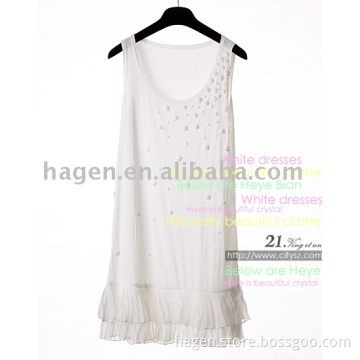 ladies flounce tank top